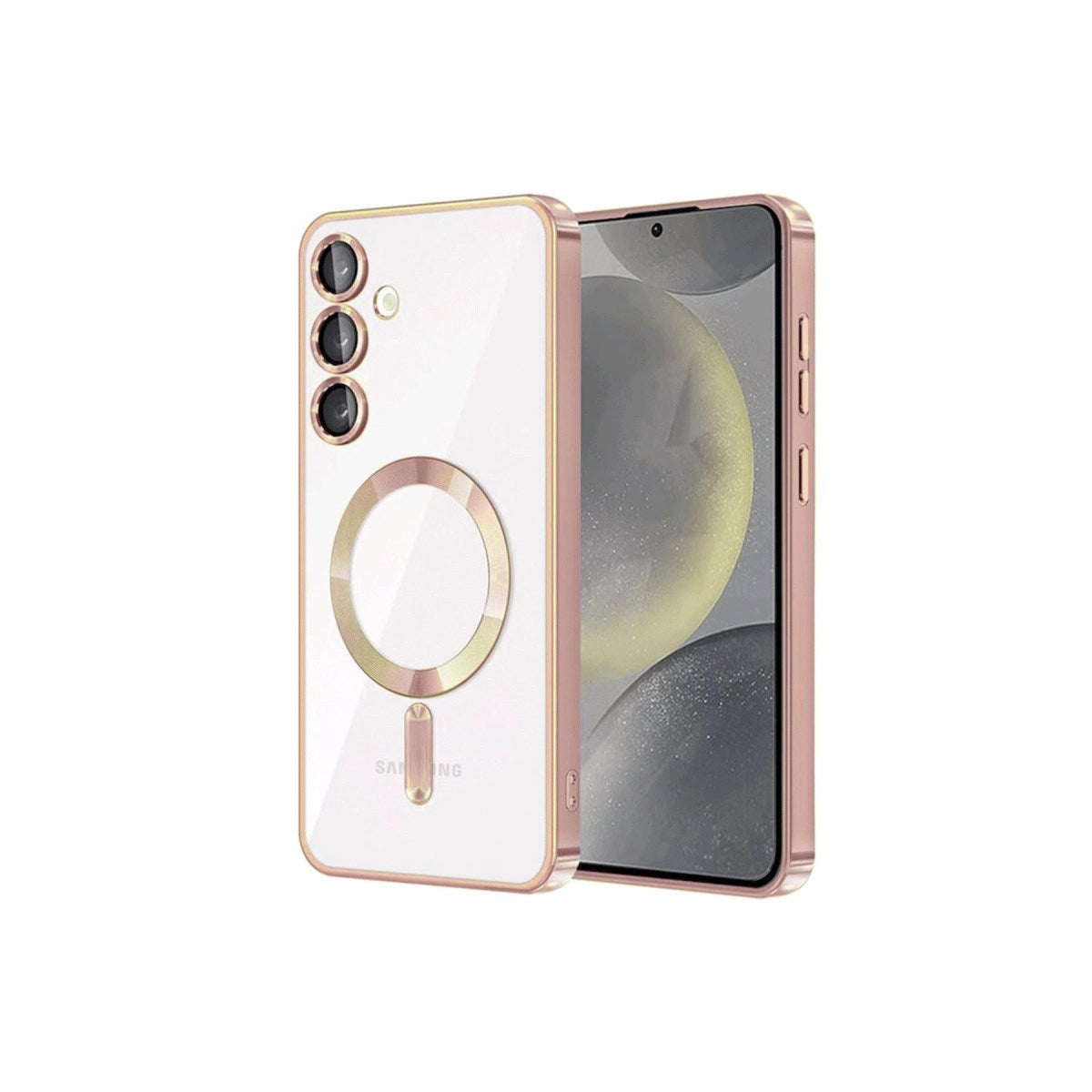 Mey İthalat® Samsung Galaxy S23 Kılıf Kross Magneticsafe Kapak - Rose