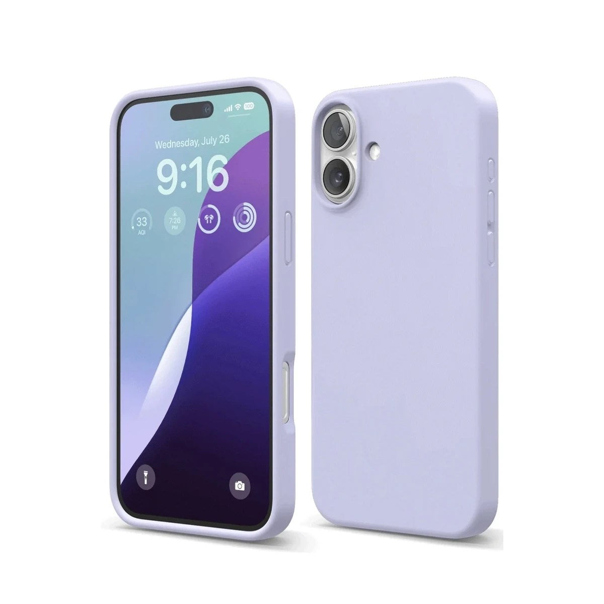Mey İthalat® iPhone 16 Plus Kılıf Nano içi Kadife Silikon - Lila