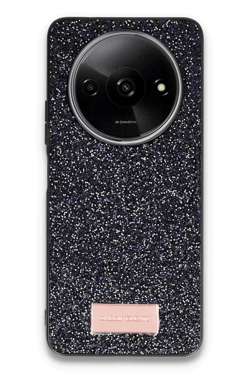 Mey İthalat® Redmi A3 4G Bright Simli Kapak - Siyah