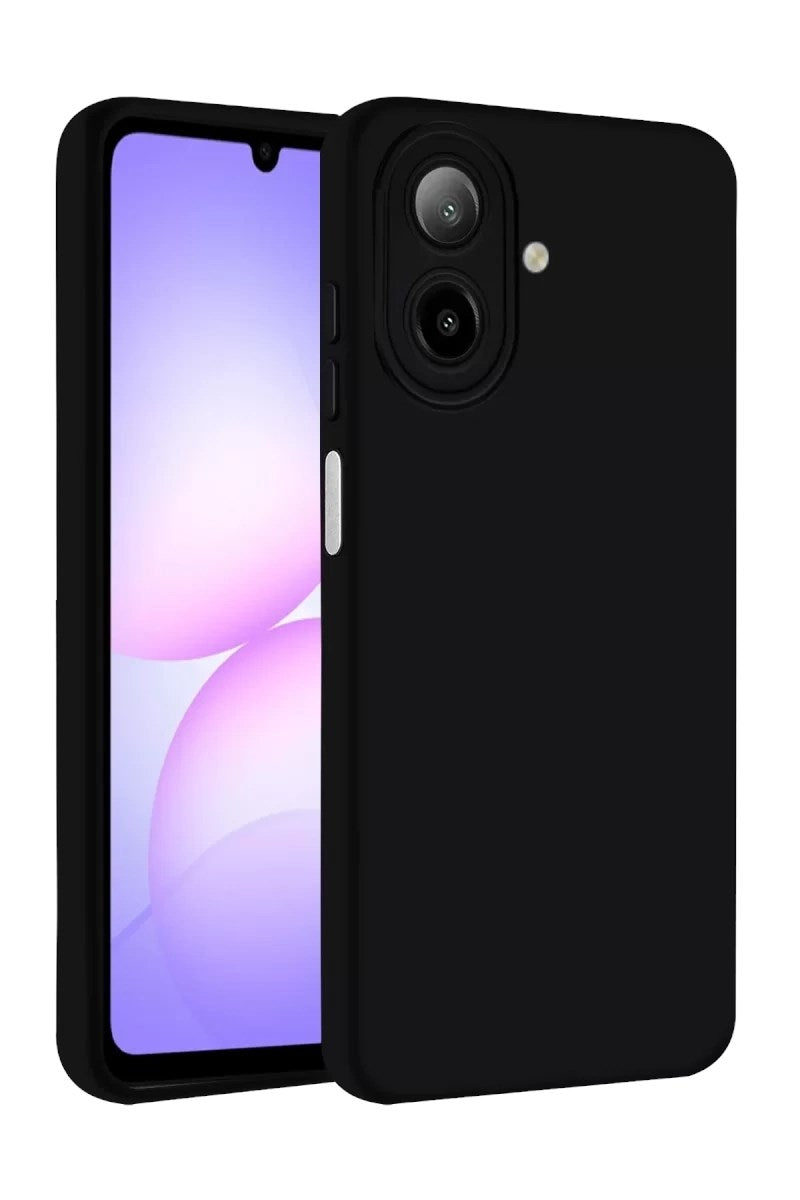 Mey İthalat® Samsung Galaxy A07 4G Nano içi Kadife Silikon - Siyah