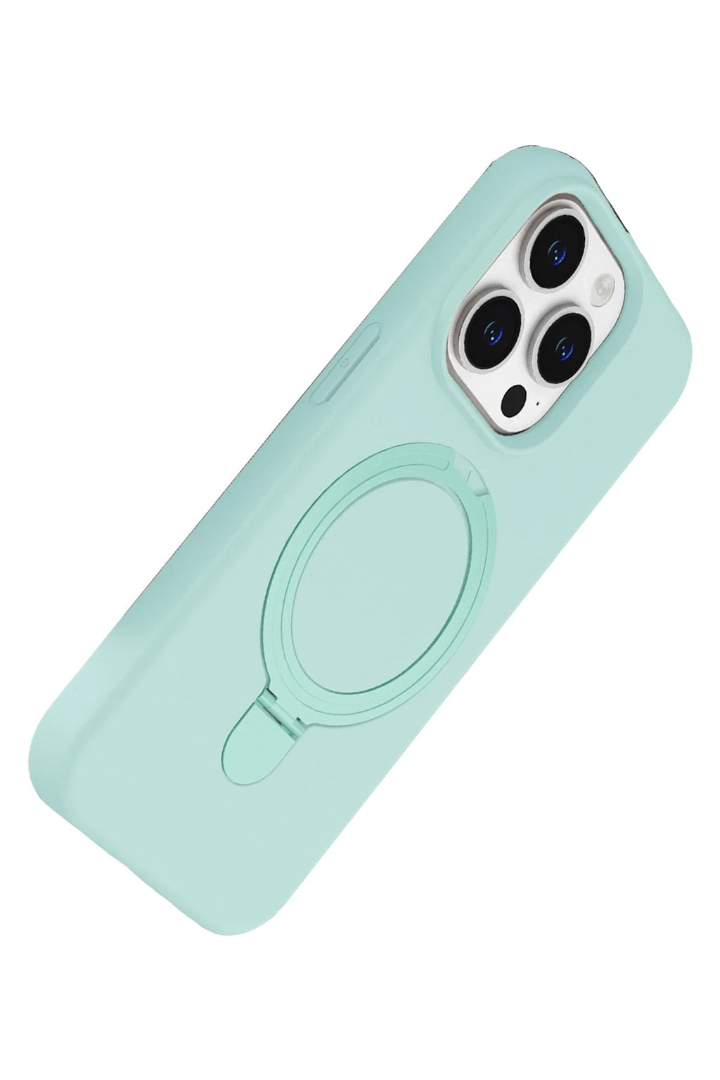 Mey İthalat® iPhone 14 Pro Max Regal Magsafe Standlı Kapak - Su Yeşili