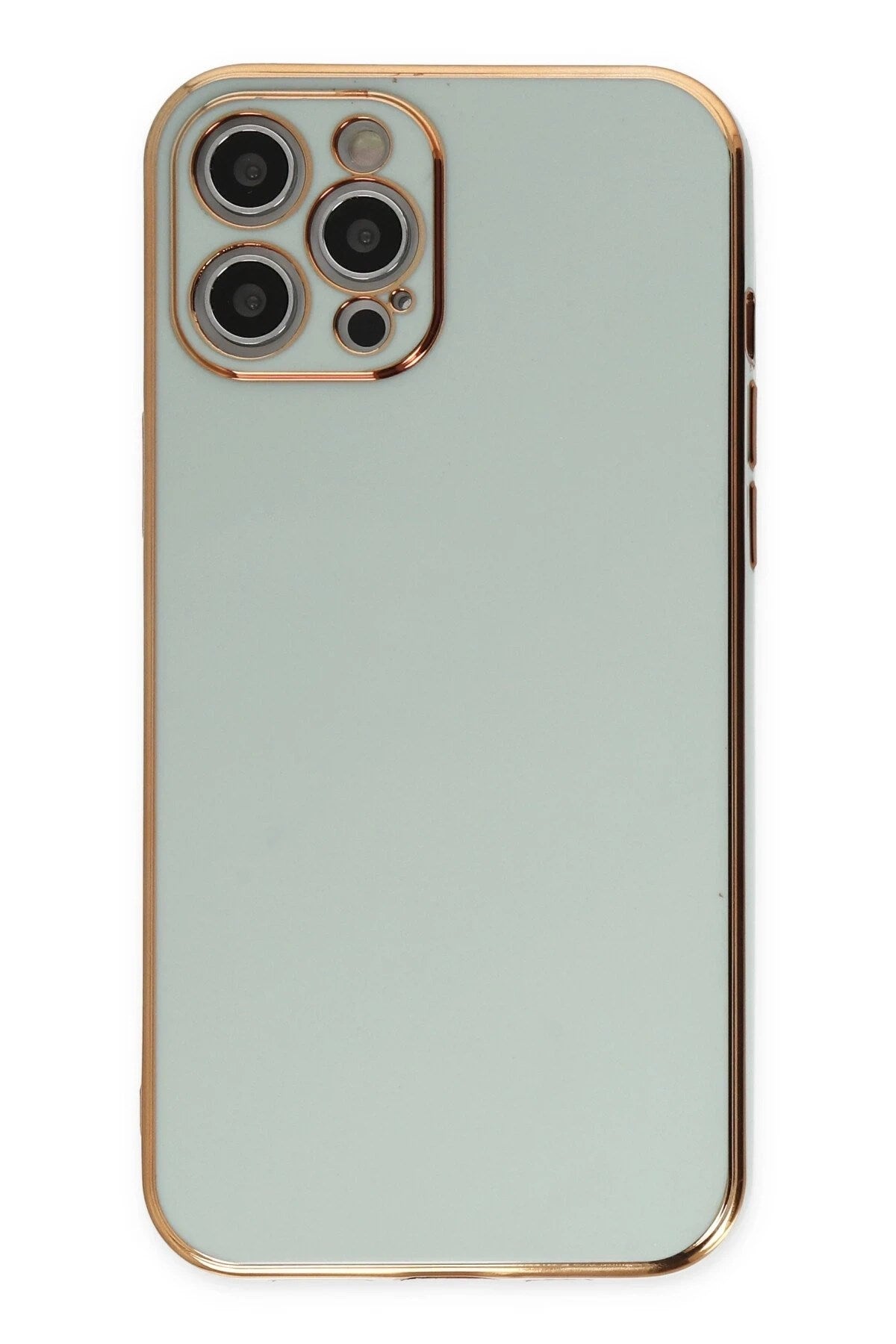 Mey İthalat® iPhone 12 Pro Max Kılıf Volet Silikon - Açık Yeşil
