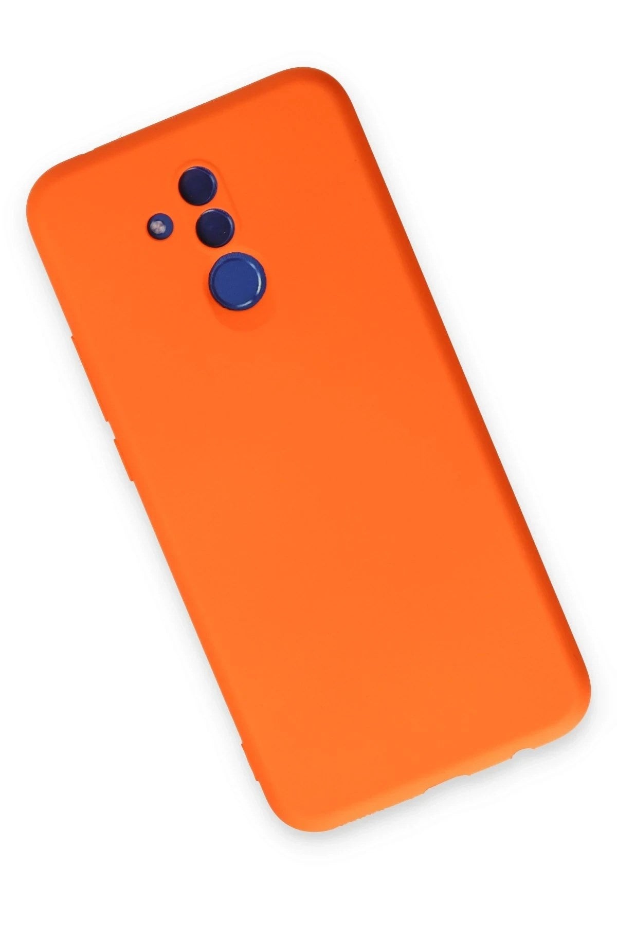 Mey İthalat® Huawei Mate 20 Lite Kılıf Nano içi Kadife Silikon - Turuncu