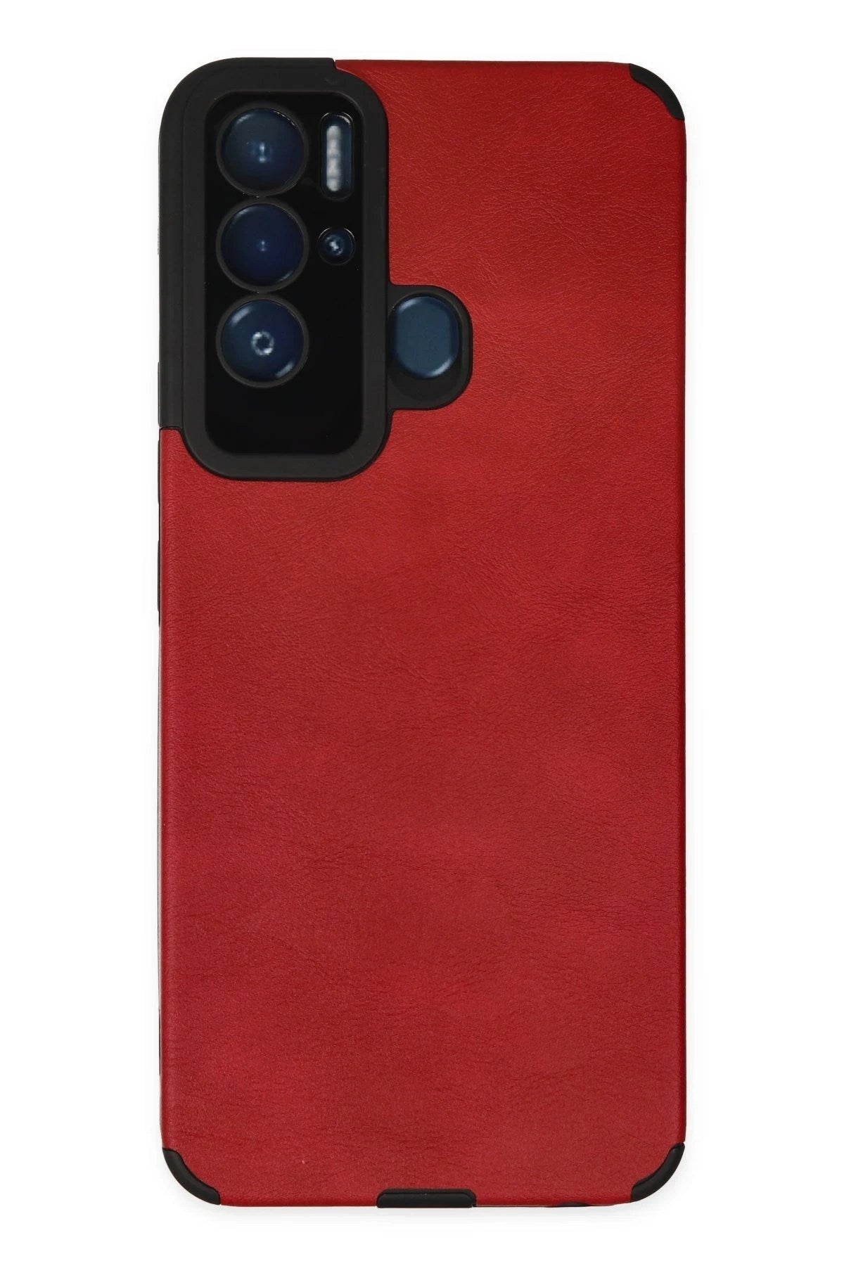 Mey İthalat® Tecno Pova Neo Kılıf Loop Deri Silikon - Kırmızı