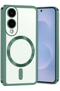 Mey İthalat® Samsung Galaxy S25 Edge Kross Magneticsafe Kapak - Koyu Yeşil