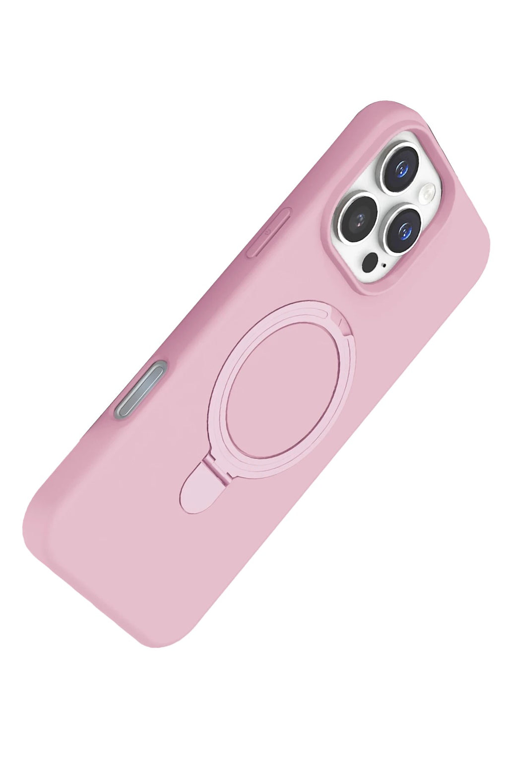 Mey İthalat® iPhone 16 Pro Regal Magsafe Standlı Kapak - Açık Pembe