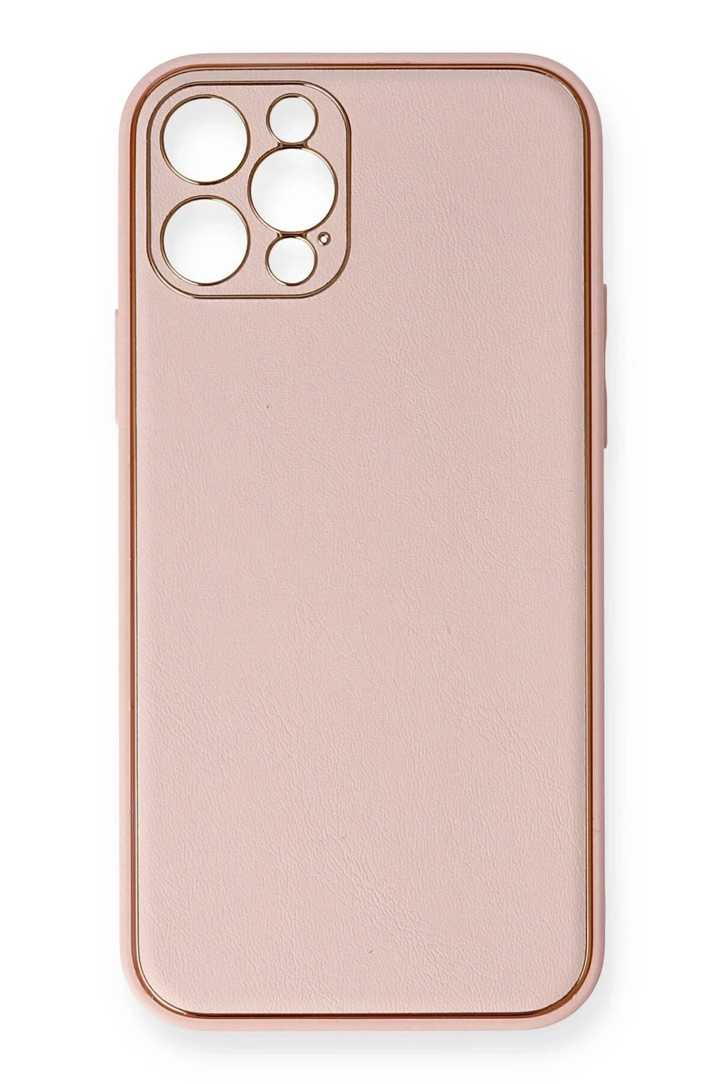 Mey İthalat® iPhone 12 Pro Kılıf Coco Deri Silikon Kapak - Pembe