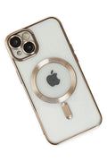 Mey İthalat® iPhone 14 Kılıf Kross Magneticsafe Kapak - Gold