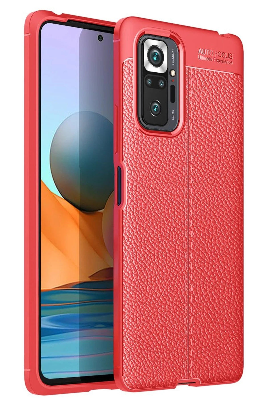 Mey İthalat® Redmi Note 10 Pro Kılıf Auto Focus Kapak - Kırmızı