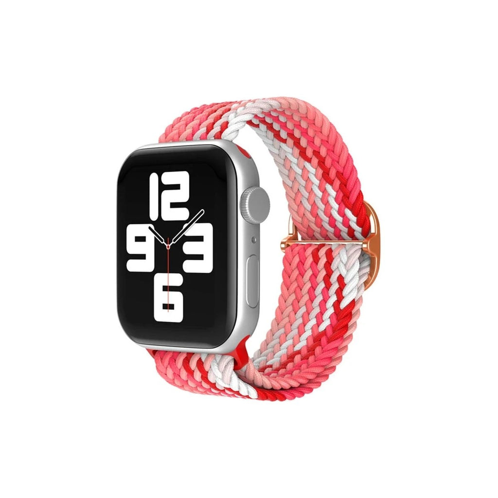Mey İthalat® Watch 38mm Star Kordon - Pembe-Kırmızı