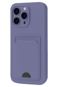 Mey İthalat® iPhone 16 Plus Kılıf Kelvin Kartvizitli Silikon - Lila
