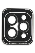 Mey İthalat® iPhone 15 Pro Max PVD Metal Kamera Lens - Siyah