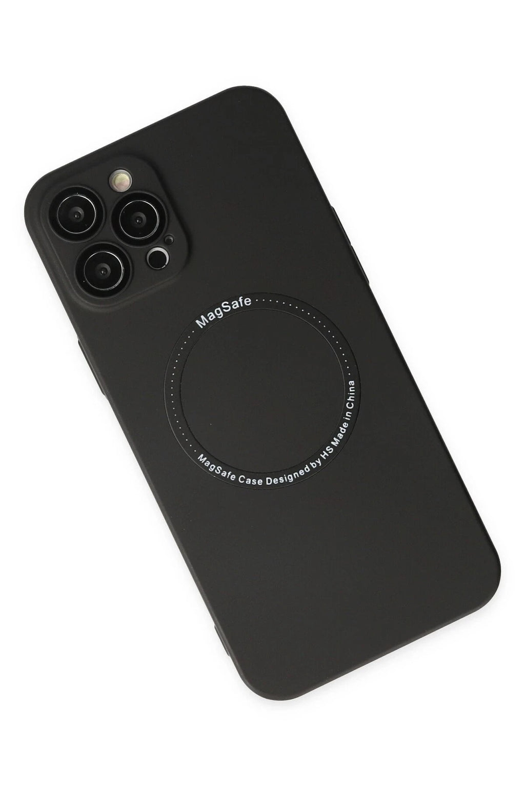 Mey İthalat® iPhone 12 Pro Kılıf Jack Magneticsafe Lens Silikon - Siyah
