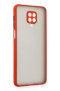 Mey İthalat® Redmi Note 9 Pro Kılıf Montreal Silikon Kapak - Kırmızı