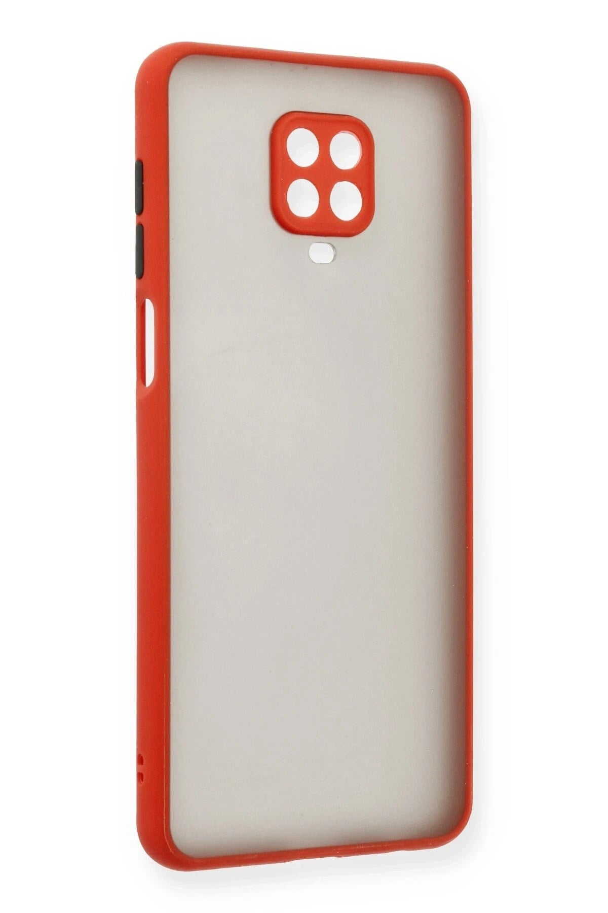 Mey İthalat® Redmi Note 9 Pro Kılıf Montreal Silikon Kapak - Kırmızı