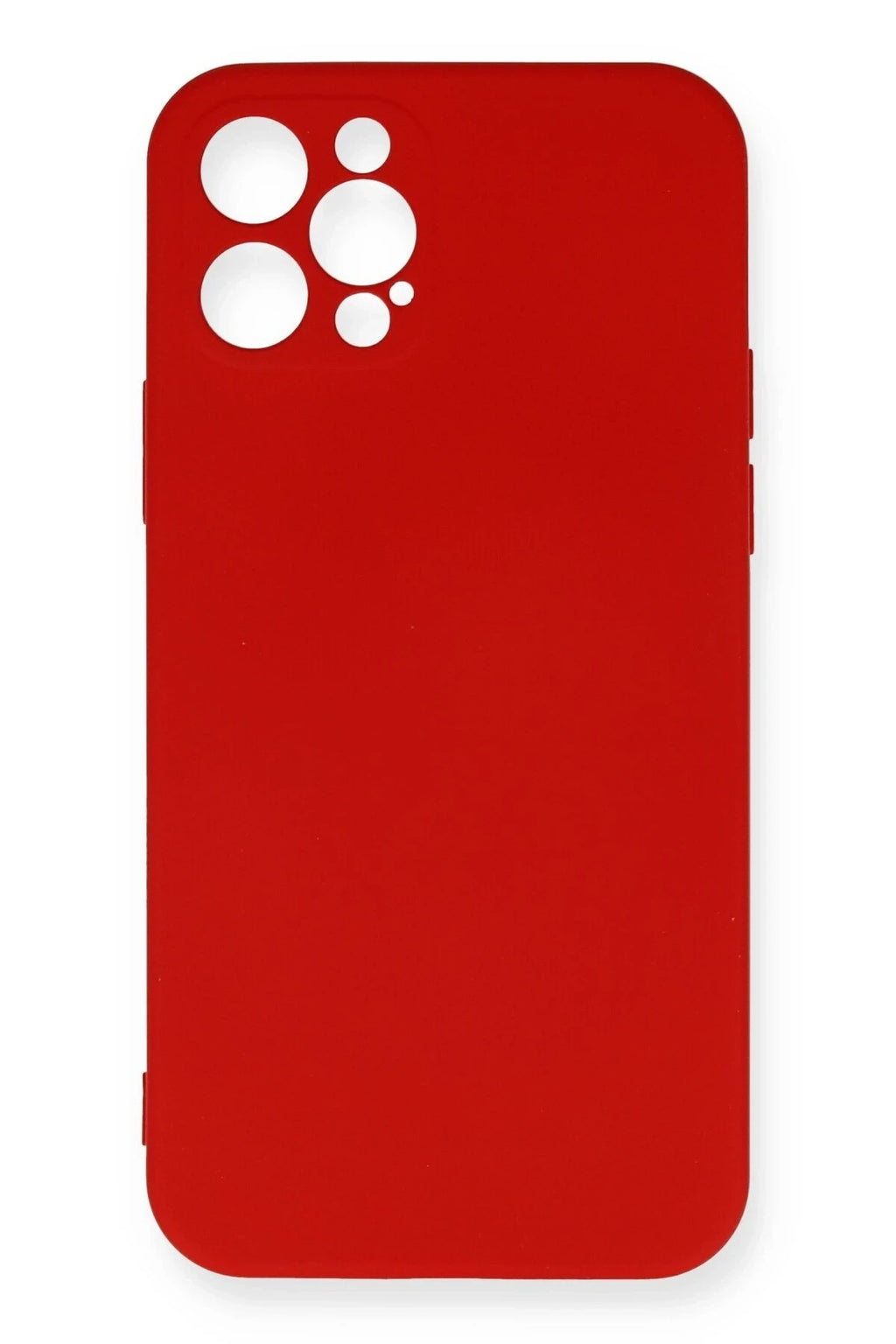 Mey İthalat® iPhone 12 Pro Max Kılıf Nano içi Kadife Silikon - Kırmızı