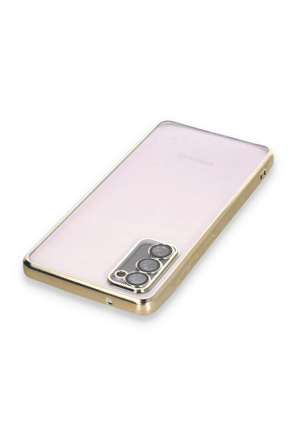 Mey İthalat® Samsung Galaxy S20 FE Kılıf Lensli Silikon - Gold