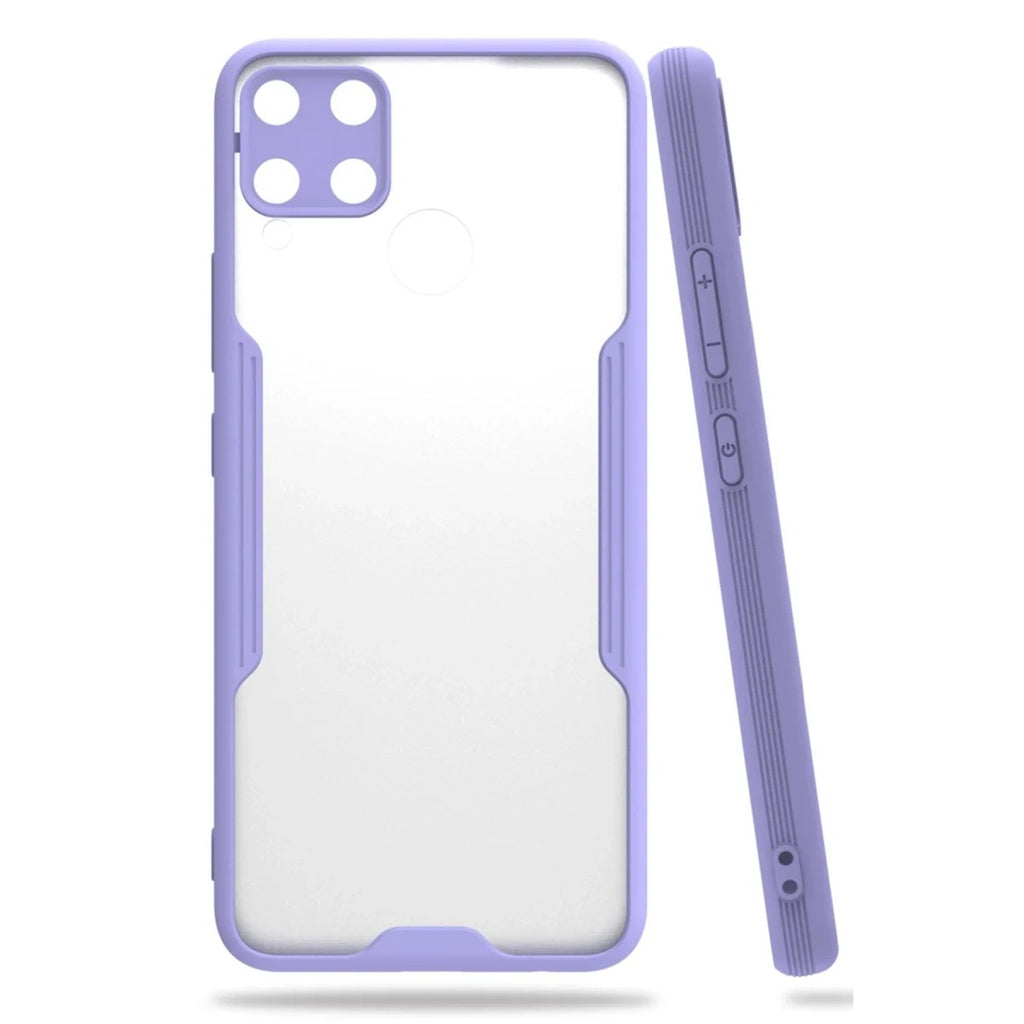 Mey İthalat® Realme C15 Kılıf Platin Silikon - Lila