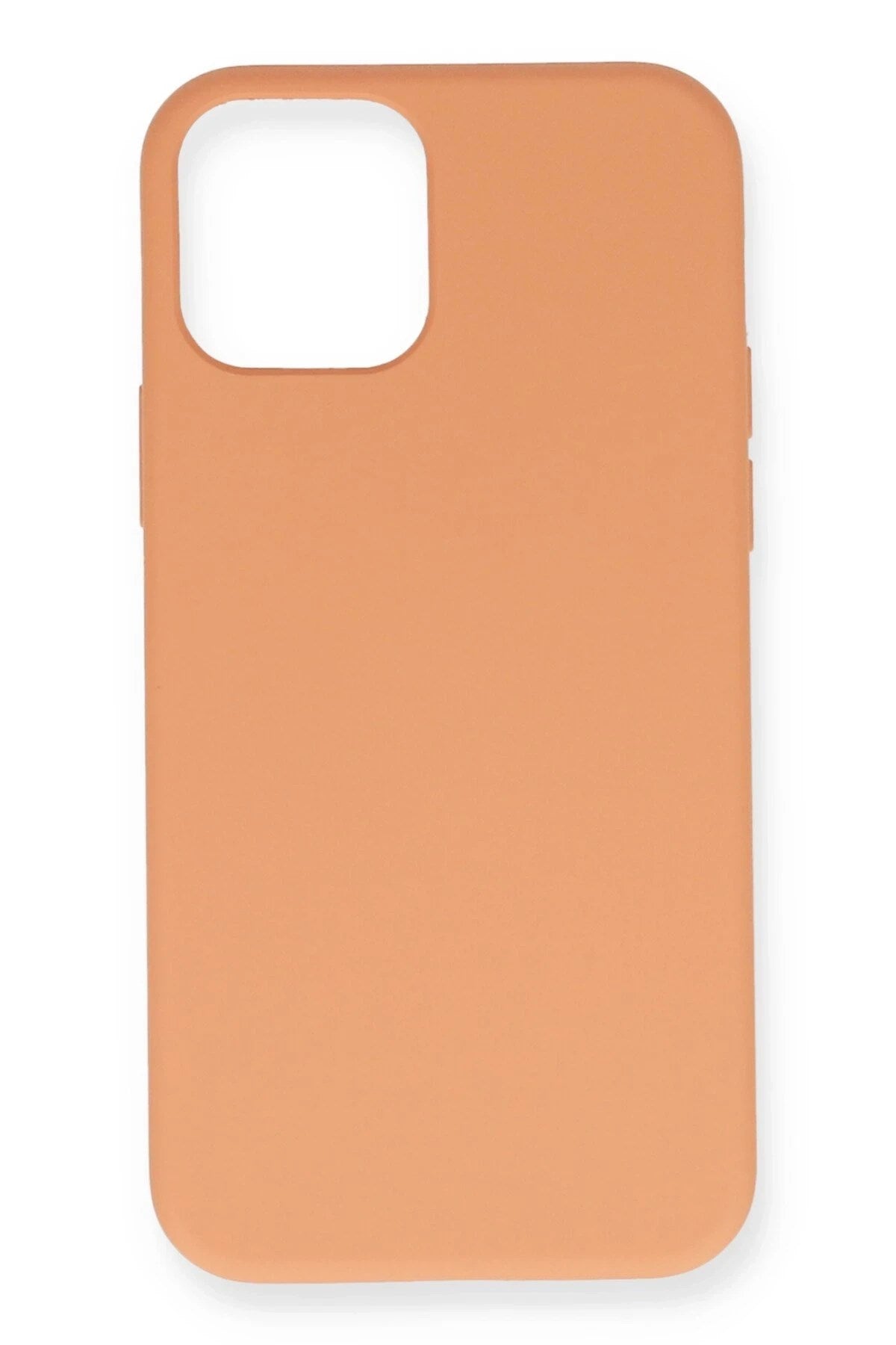 Mey İthalat® iPhone 12 Mini Kılıf Nano içi Kadife Silikon - Turuncu