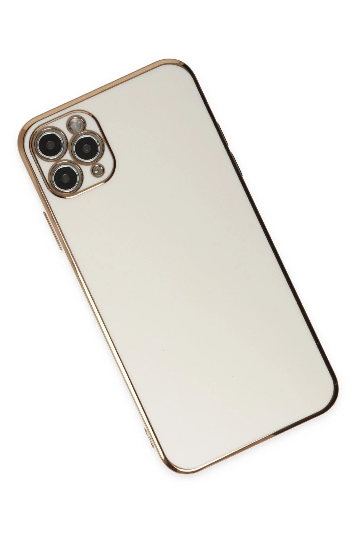 Mey İthalat® iPhone 11 Pro Max Kılıf Volet Silikon - Beyaz