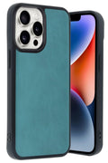 Mey İthalat® iPhone 14 Pro Max Kılıf Aras Deri Kapak - Açık Yeşil