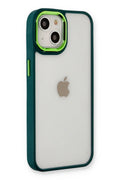Mey İthalat® iPhone 14 Plus Kılıf Dora Kapak - Haki Yeşil