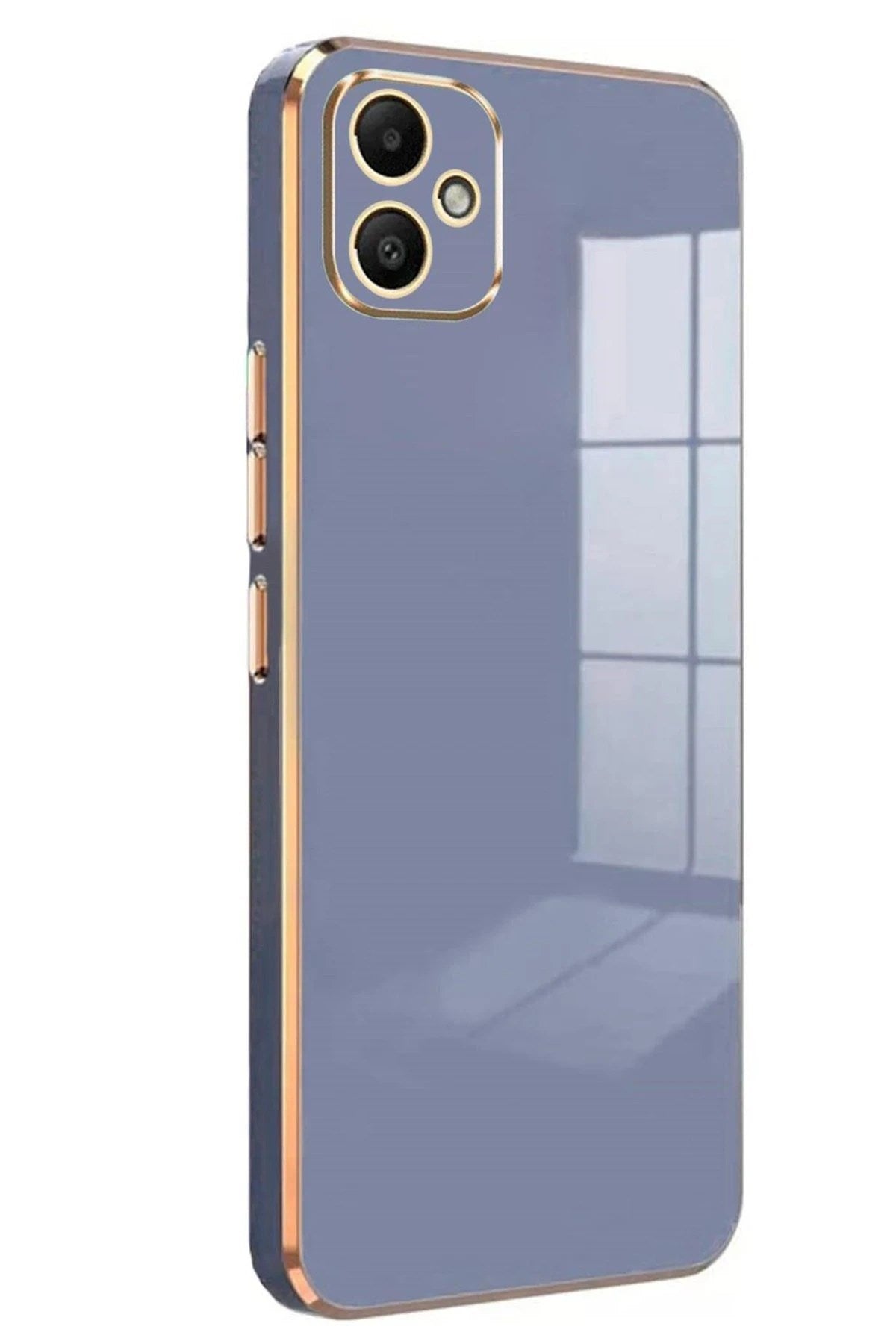 Mey İthalat® Samsung Galaxy A05 Kılıf Volet Silikon - Mavi