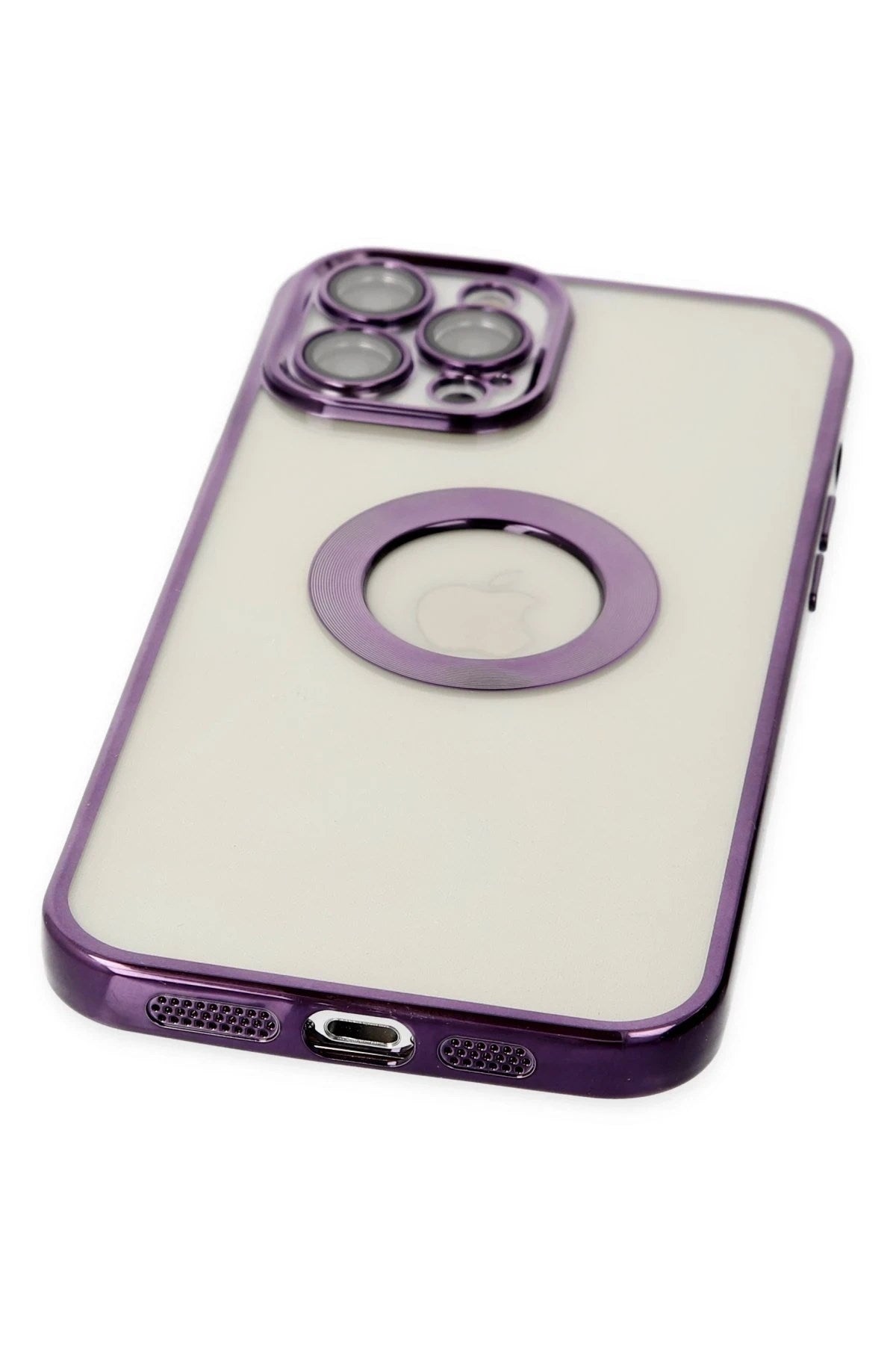 Mey İthalat® iPhone 12 Pro Kılıf Slot Silikon - Mor