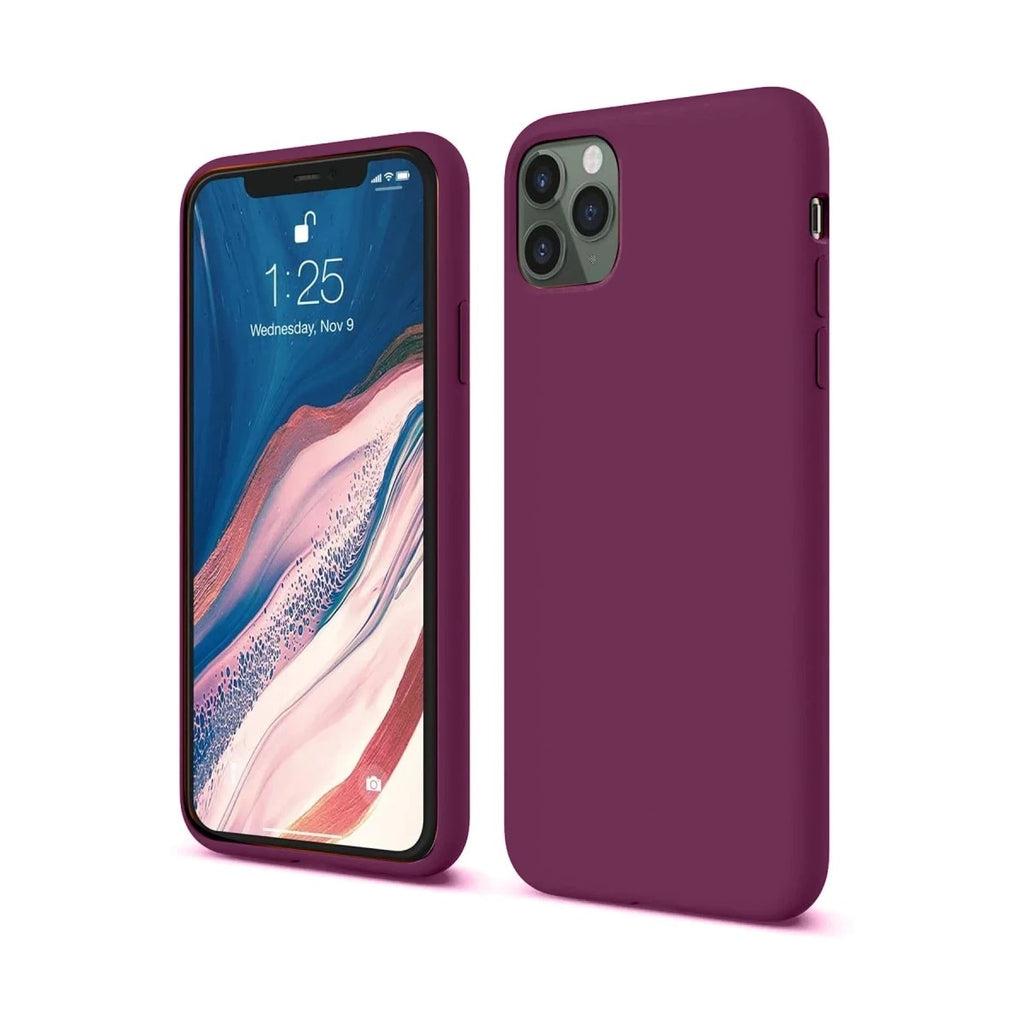 Mey İthalat® iPhone 11 Pro Kılıf First Silikon - Mürdüm