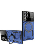 Mey İthalat® Samsung Galaxy S24 Ultra Kılıf Joy Lens Standlı Kapak - Lacivert