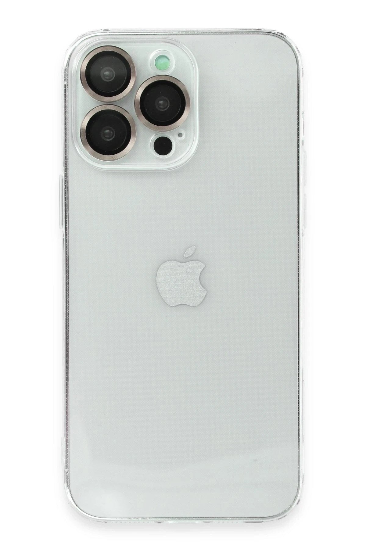 Mey İthalat® iPhone 13 Pro Kılıf Luko Lens Silikon -Yeşil
