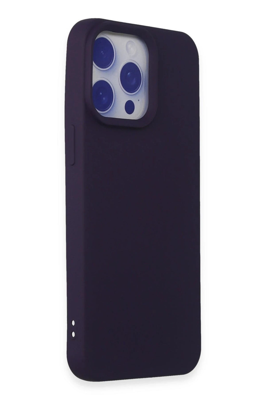 Mey İthalat® iPhone 15 Pro Max Kılıf Nano içi Kadife Silikon - Mor