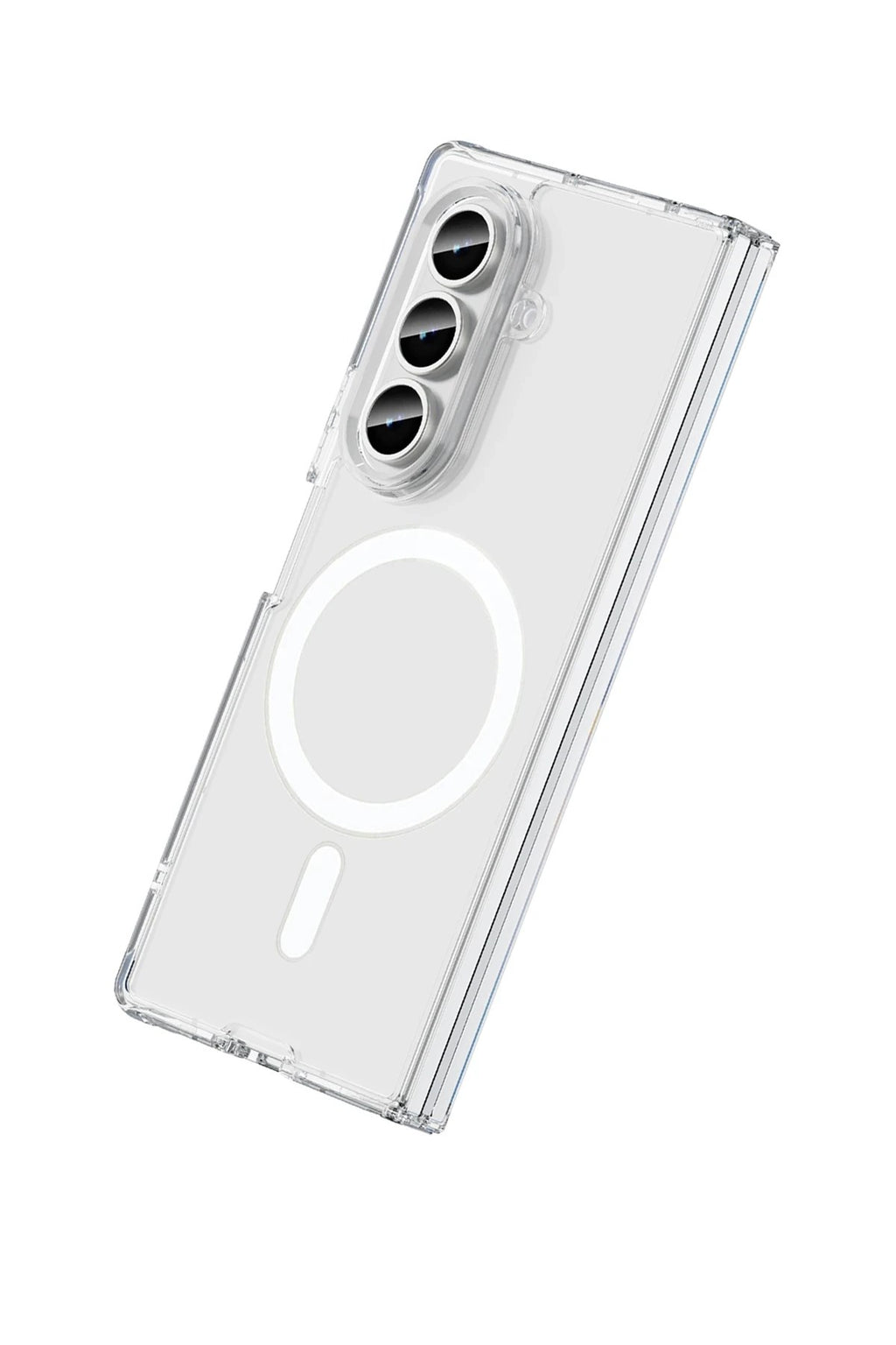 Mey İthalat® Samsung Galaxy Z Fold 7 Kılıf Magneticsafe Şeffaf Silikon - Şeffaf