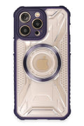 Mey İthalat® iPhone 13 Pro Kılıf Prag Magneticsafe Kapak - Derin Mor
