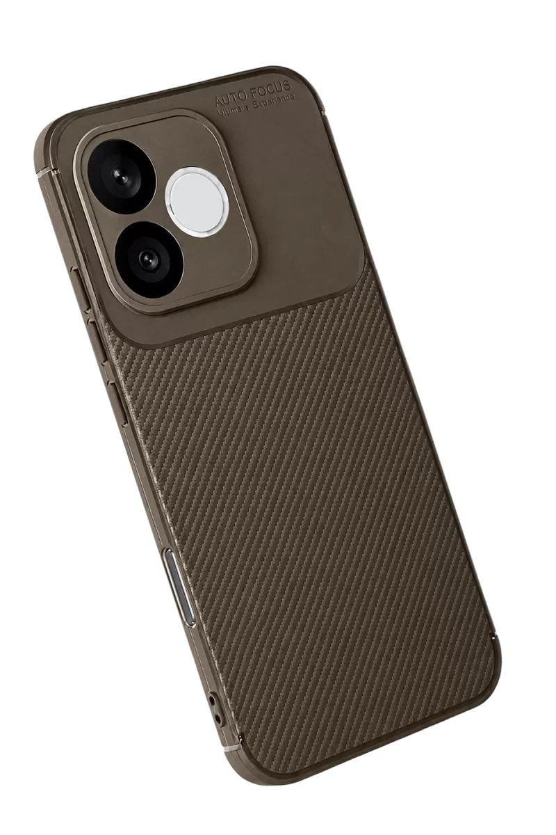 Mey İthalat® Huawei Honor 600 Lite Auto Focus Karbon Kapak - Kahverengi
