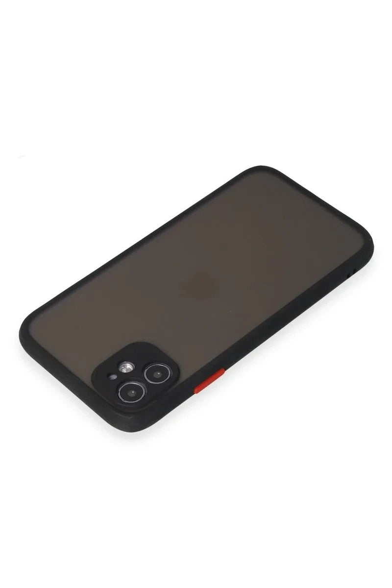 Mey İthalat® iPhone 11 Kılıf Montreal Silikon Kapak - Siyah