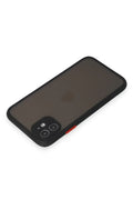 Mey İthalat® iPhone 11 Kılıf Montreal Silikon Kapak - Siyah