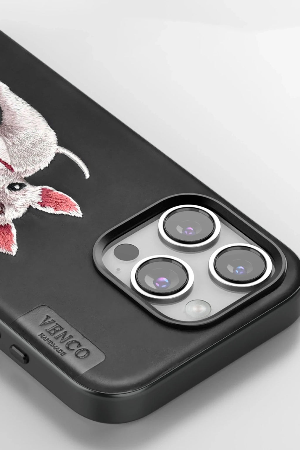 Mey İthalat® iPhone 16 Pro Max Perma Desenli Kapak - Siyah