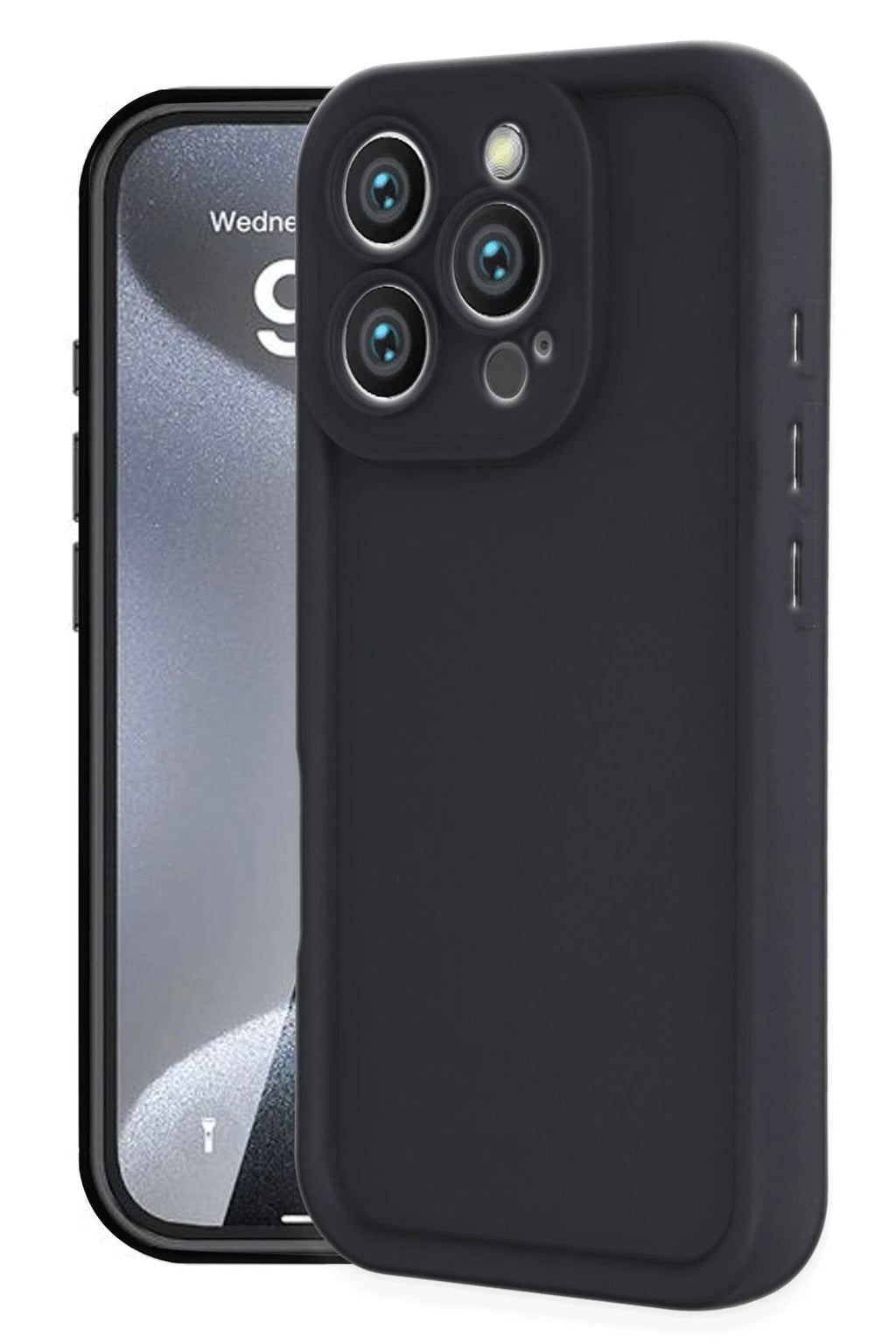 Mey İthalat® iPhone 16 Pro Max Kılıf Viera Silikon - Siyah
