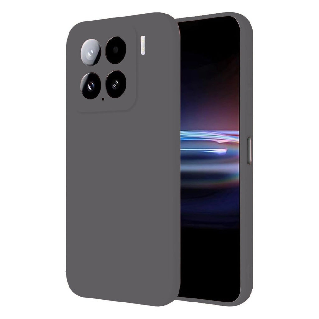Mey İthalat® Mi 15 Pro Kılıf Nano içi Kadife Silikon - Gri