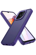 Mey İthalat® Redmi 12C Kılıf Elegant Kapak - Derin Mor