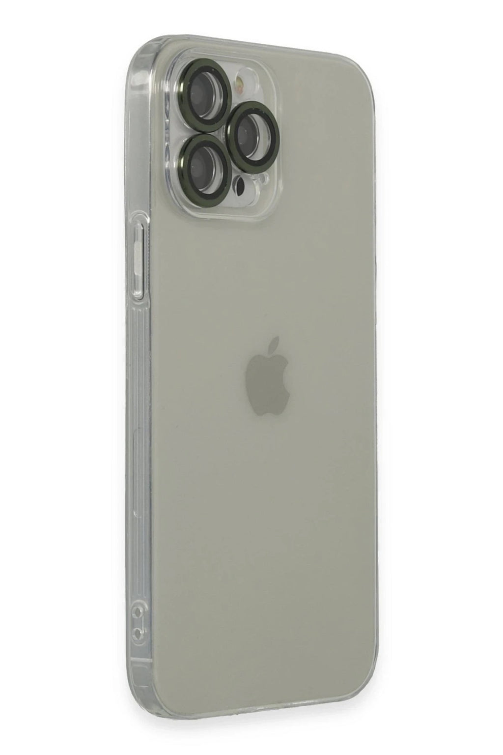Mey İthalat® iPhone 13 Pro Max Kılıf Luko Lens Silikon - Yeşil