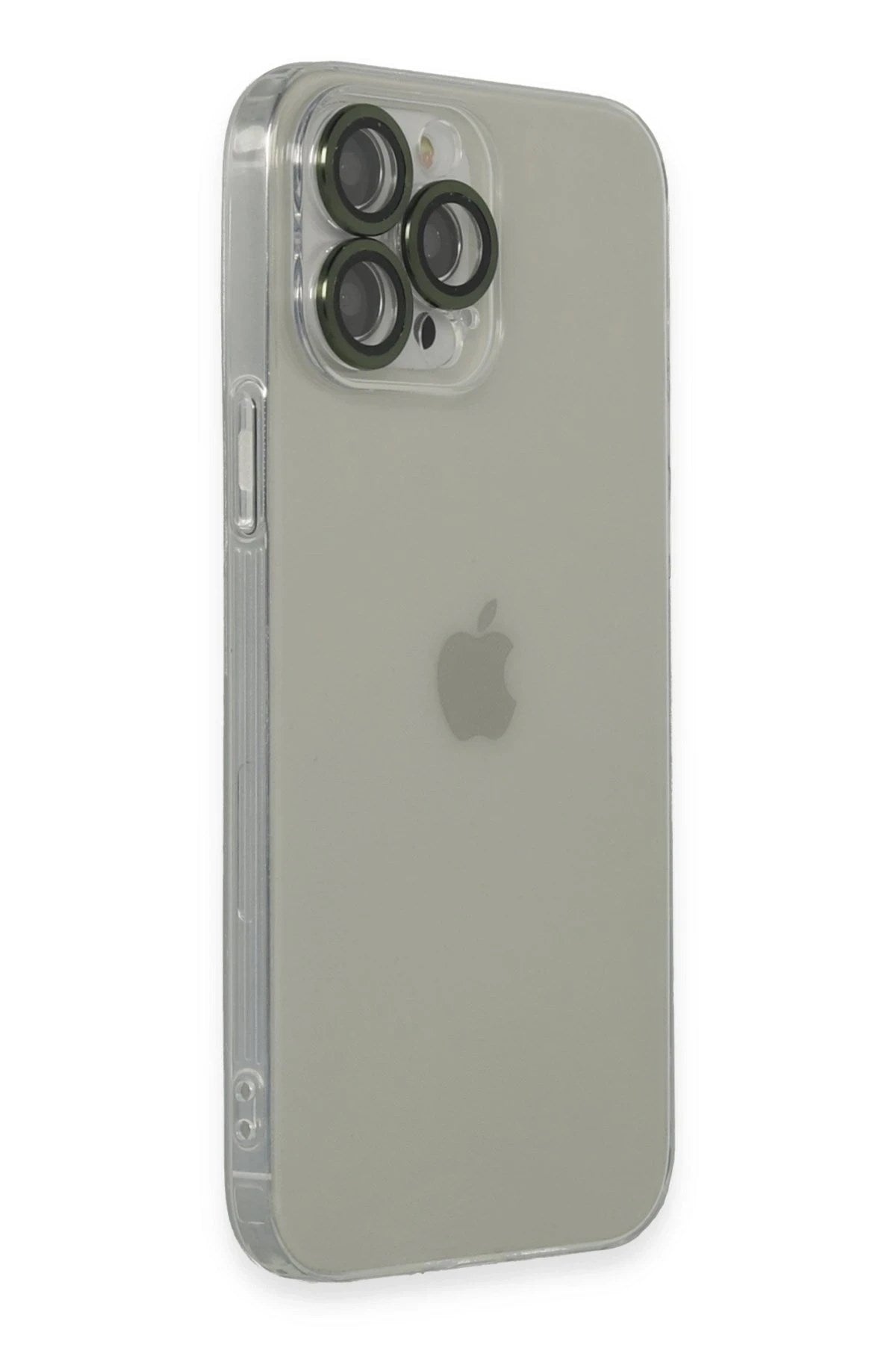 Mey İthalat® iPhone 13 Pro Max Kılıf Luko Lens Silikon - Yeşil