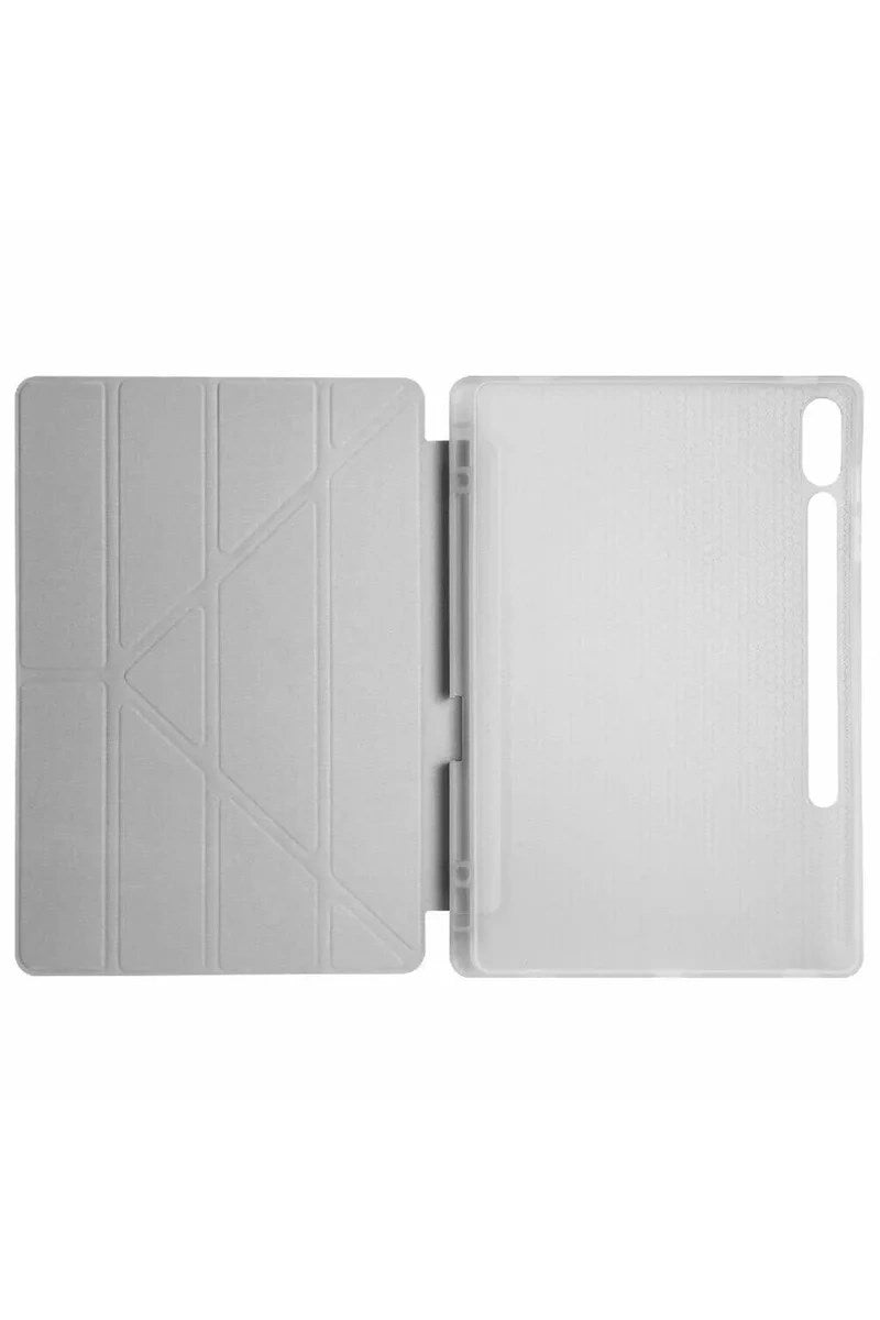 Mey İthalat® Samsung Galaxy X510 Tab S9 FE 11 Kılıf Kalemlikli Mars Tablet Kılıfı - Gri