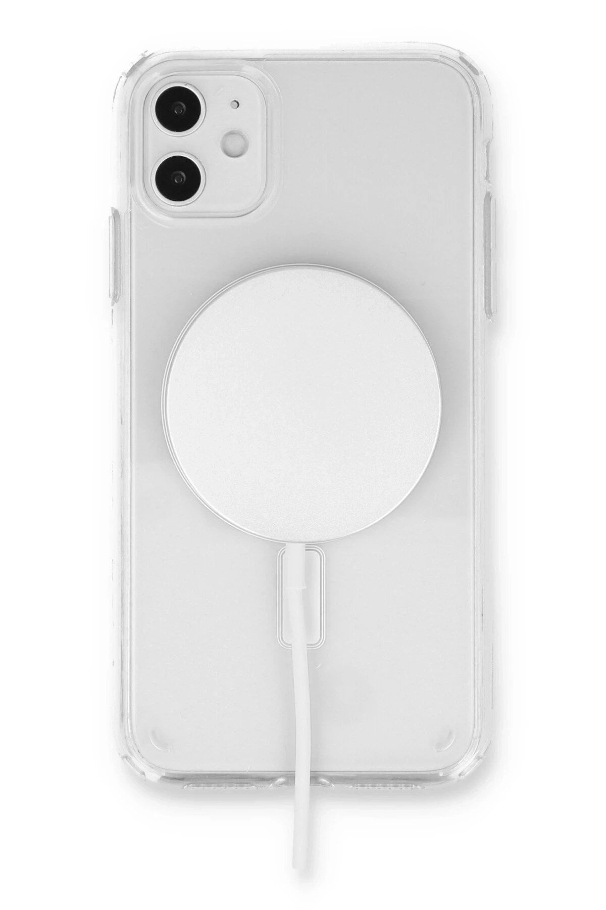 Mey İthalat® iPhone 11 Kılıf Pc Real Magsafe Kapak - Şeffaf