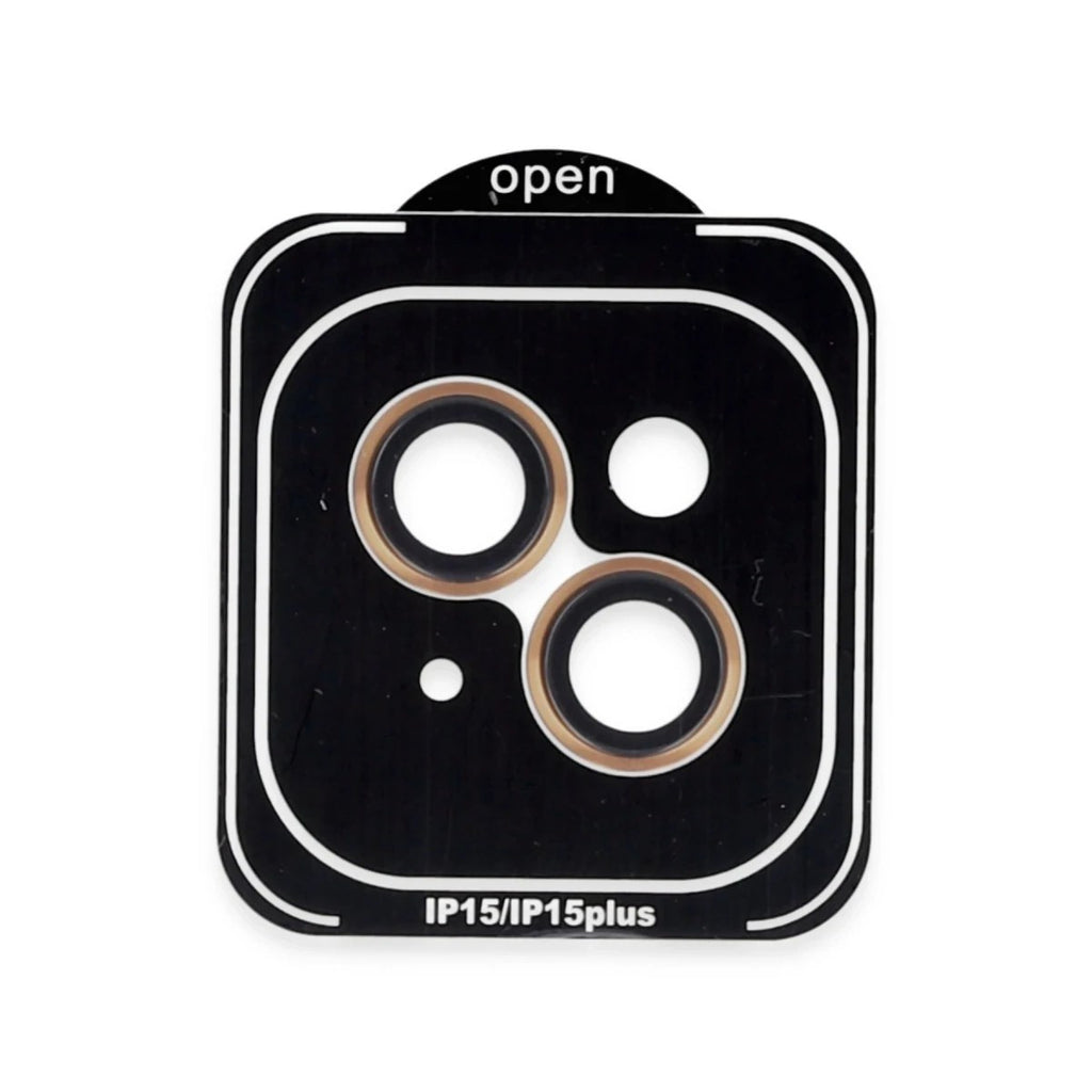 Mey İthalat® iPhone 15 PVD Metal Kamera Lens - Turuncu