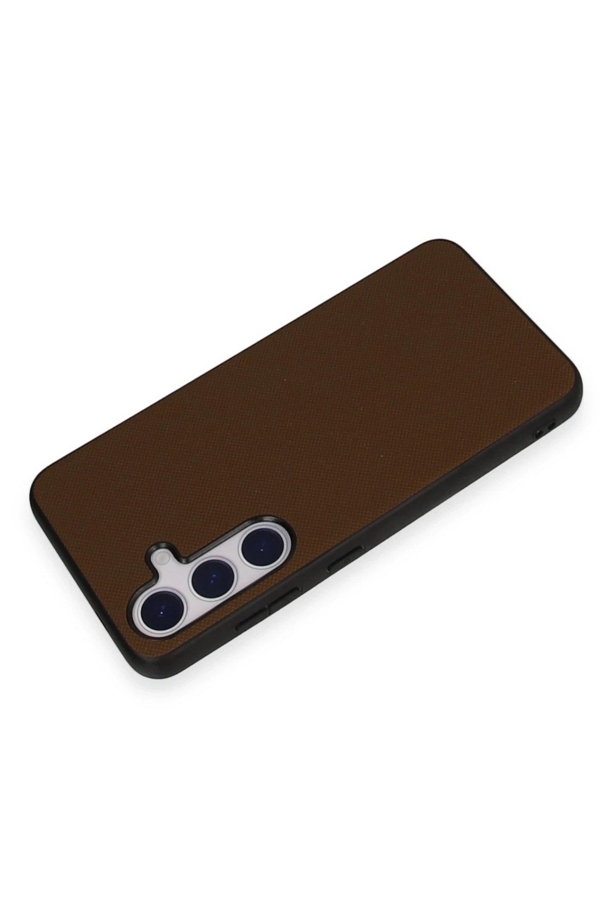 Mey İthalat® Samsung Galaxy S24 Kılıf Taft Kapak - Kahverengi