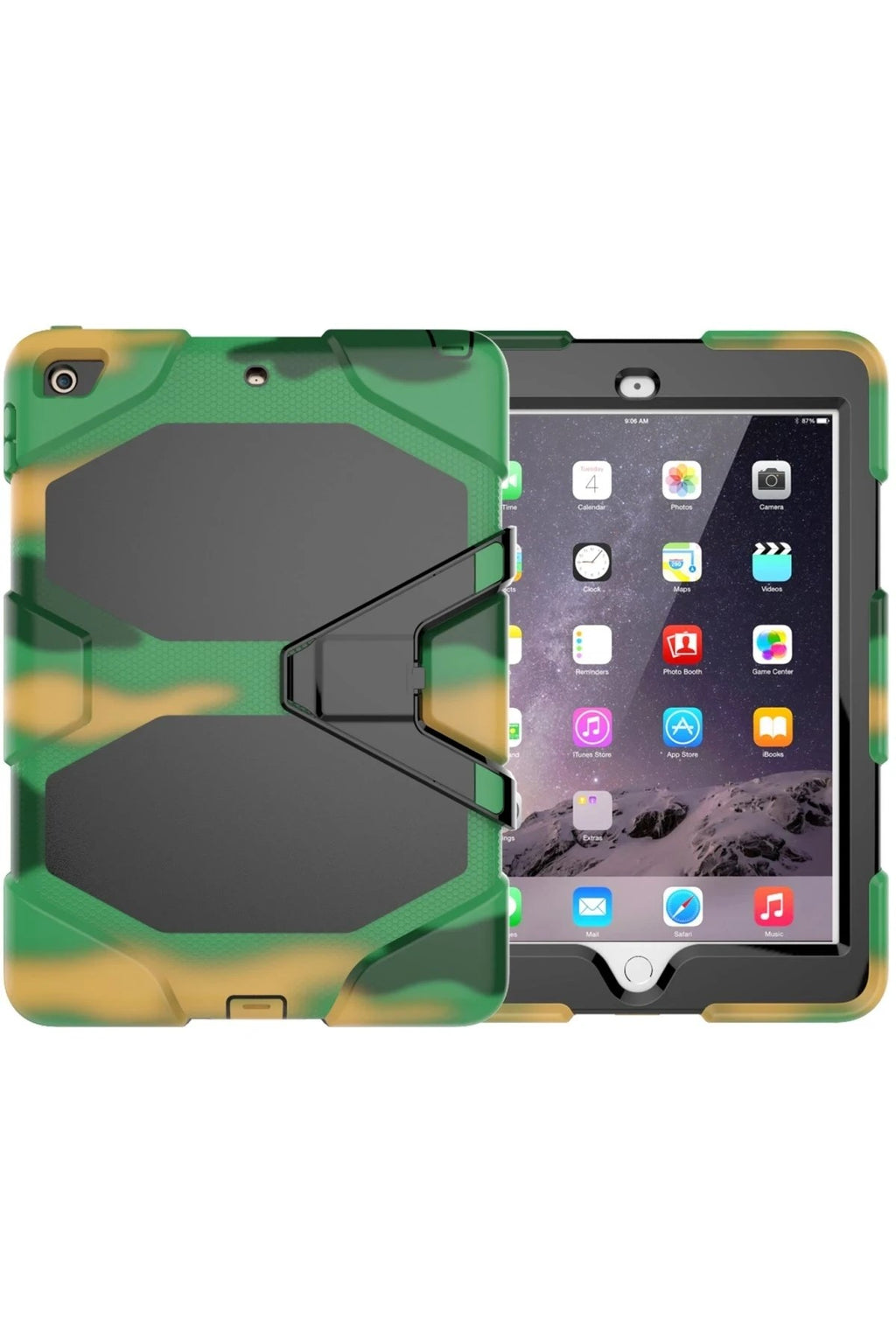 Mey İthalat® iPad 5 Air 9.7 Kılıf Griffin Tablet Kapak - Kamuflaj