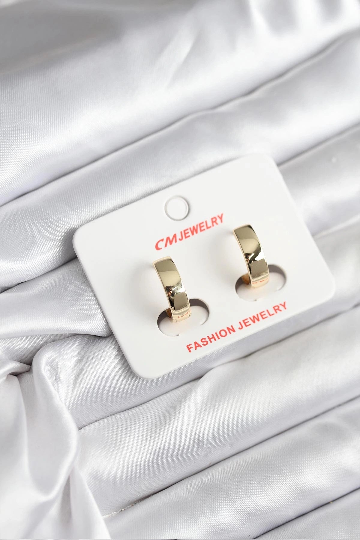 Mey İthalat® 14K Gold Renk Kaplama CM Kadın Küpe