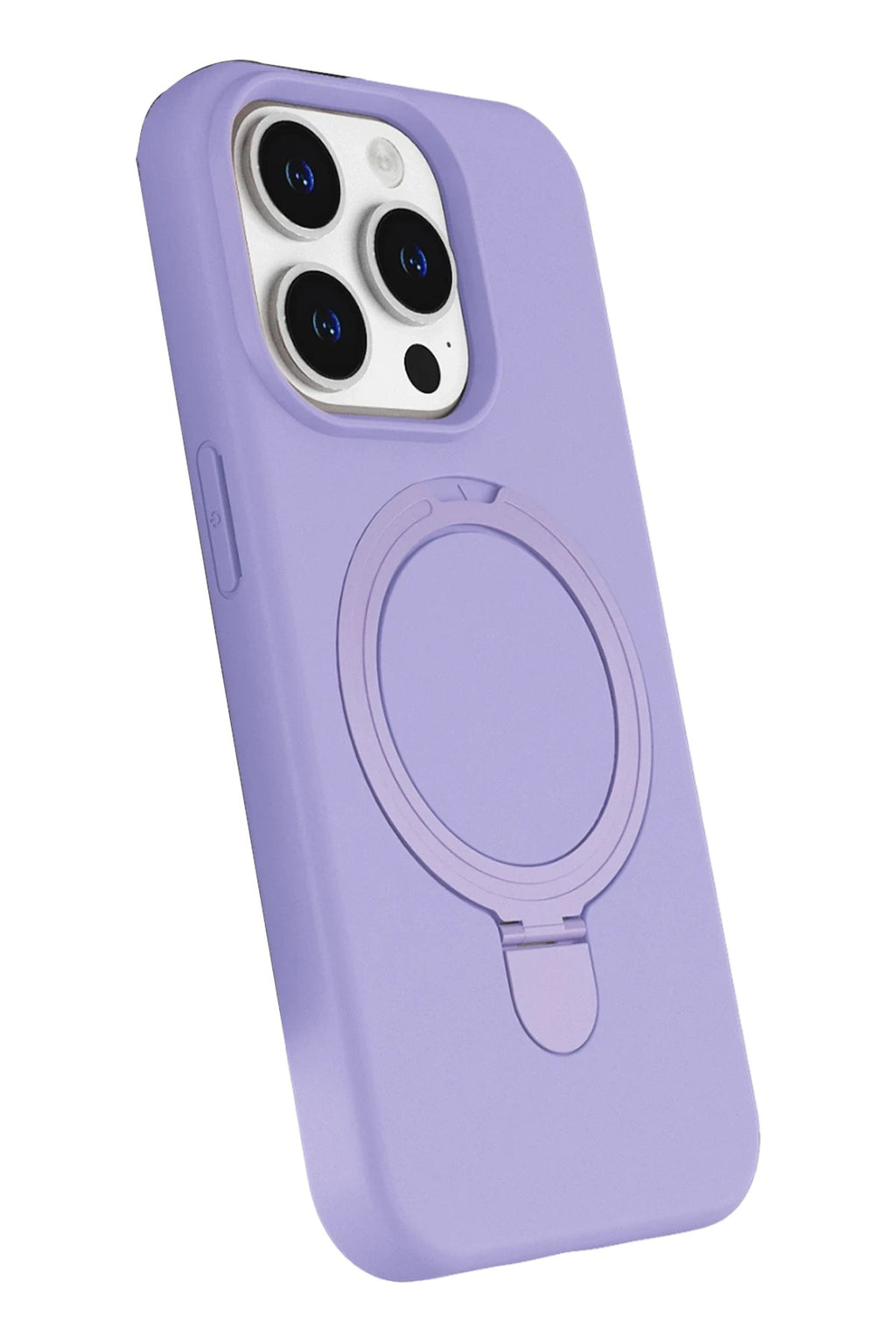 Mey İthalat® iPhone 14 Pro Max Regal Magsafe Standlı Kapak - Lila
